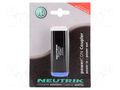 Transition: coupler; powerCON; 20A; 250VAC; PIN: 3; for cable NEUTRIK NTR-NAC3MM1