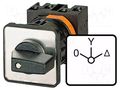 Switch: star-delta cam switch; Stabl.pos: 3; 63A; 0-Y-Δ; Poles: 3 EATON ELECTRIC T5B-4-8410/E