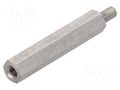 Screwed spacer sleeve; 30mm; Int.thread: M3; Ext.thread: M3 DREMEC TFM-M3X30/DR244