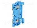 Splice terminal: rail; 17.5A; spring clamp; blue; wemid; 1.5mm2 WEIDMÜLLER A2C1.5BL