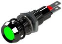LED PANEL INDICATOR, GREEN, 8.1MM, 24VDC 677-532-22