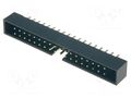 Connector: IDC; socket; male; PIN: 36; straight; THT; 2mm; 2x18; black AMPHENOL COMMUNICATIONS SOLUTIONS T823-136A1S100HEU