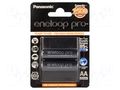 Re-battery: Ni-MH; AA; 1.2V; 2450mAh; ENELOOP PRO; Ø14.35x50.4mm PANASONIC ACCU-R6/2450-B2