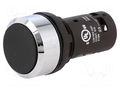 Switch: push-button; 22mm; Stabl.pos: 1; NO; black; none; 1A/240VAC ABB CP1-30B-10
