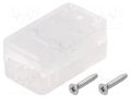 Enclosure: for USB; X: 20mm; Y: 35mm; Z: 15.5mm; ABS HAMMOND HM-1551USB1CLR
