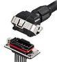 CONN HOUSING, PLUG, 6POS, BLK MT50W-6BS-C(11)