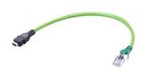 ENET CBL, IX TYPE A PLUG-RJ45 PLUG, 0.5M 33483147409005