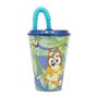 Water Cup with Straw for Kids STOR 50630 430 ml Bluey (blue), Stor 50630