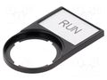 Bezel with description label; RMQ-Titan; 30x50mm EATON ELECTRIC M22S-ST-GB7