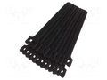 Hook and loop fastener; L: 135mm; W: 12mm; black; 20pcs; Ømax: 33mm KSS WIRING MGT-135/BK-SET