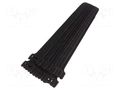 Hook and loop fastener; L: 240mm; W: 16mm; black; 20pcs; Ømax: 65mm KSS WIRING MGT-240/BK-SET