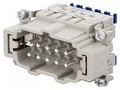 Connector: HDC; contact insert; male; 16A; 500V; Han® ES Press HARTING 09330102648