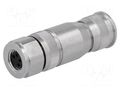 Connector: M8; female; PIN: 4; straight; shielded; for cable; plug HARTING 21023692401