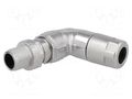 Connector: M12; plug; PIN: 8; male; Slim; 48V; angled 90°; IP65,IP67 HARTING 21038813805