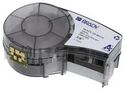 LABELING TAPE, VINYL, 9.53MM X 6.4M, BLACK/WHITE M21-375-595-WT.