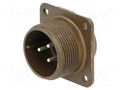 Connector: circular; socket; PIN: 3; male; soldering; 97; 13A; 500VAC AMPHENOL 97-3102A-16S-5P