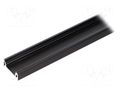 Profiles for LED modules; black; L: 1m; SURFACE14; aluminium TOPMET TOP-SURFACE14BK-1M