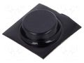 Self-adhesive foot; Ø: 12.7mm; H: 3.5mm; black MENTOR MR-3793.7035