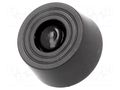 Quick mounting foot; black; polyetylene; A: 8mm; B: 20mm; C: 18mm FIX&FASTEN FF-2