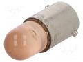 LED lamp; orange; BA9S; 220VDC POLAM-ELTA LO-BA9S-220DC