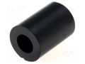 Spacer sleeve; cylindrical; polystyrene; L: 10mm; Øout: 7mm; black FIX&FASTEN TDYS3.6/10