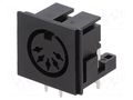 Connector: DIN; socket; female; PIN: 5; 180°; angled 90°; on PCBs LUMBERG 0105-05