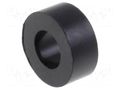 Spacer sleeve; cylindrical; polystyrene; L: 3mm; Øout: 7mm; black FIX&FASTEN TDYS3.6/3