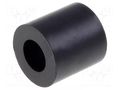 Spacer sleeve; cylindrical; polystyrene; L: 7mm; Øout: 7mm; black FIX&FASTEN TDYS3.6/7