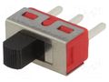 Switch: slide; Pos: 3; SP3T; 2A/250VAC; 5A/28VDC; ON-OFF-ON; THT LIGHT COUNTRY CO., LTD. 5MS3S102AM2QE