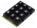 Keypad: plastic; No.of butt: 12; none; plastic; 200mΩ; 1N; 20mA ACCORD KB207-PNB
