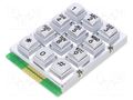 Keypad: metal; No.of butt: 12; none; metal; 200mΩ; 1.2N; 20mA; W: 56mm ACCORD KB207-MAS-WP