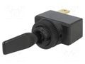 Switch: toggle; Pos: 2; SPST; ON-OFF; 10A/12VDC; R13-18 SCI R1318BS01