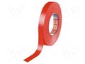 Tape: duct; W: 19mm; L: 50m; Thk: 0.31mm; red; natural caoutchouc TESA TESA-4651-19RD