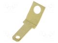 Terminal: flat; 2.8mm; 0.5mm; male; M2; screw; brass; angled 45° KEYSTONE KEYS2004