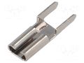 Terminal: flat; 2.8mm; 0.5mm; female; THT; brass; tinned; straight KEYSTONE KEYS3534