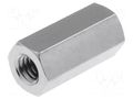 Screwed spacer sleeve; 15mm; Int.thread: M4; hexagonal; brass DREMEC TFF-M4X15/DR116