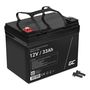 Maintenance-free AGM VRLA Green Cell AGM21 12V 33Ah Battery (for lawnmower, scooter, boat, wheelchair), Green Cell AGM21