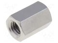 Screwed spacer sleeve; 12mm; Int.thread: M5; hexagonal; brass DREMEC TFF-M5X12/DR118