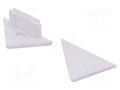 Cap for LED profiles; white; 2pcs; ABS; TRIO10 TOPMET TOP-91050001