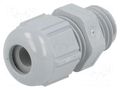 Cable gland; M12; 1.5; IP68,IP69K; polyamide; dark grey; SKINTOP® LAPP STR-M12-R7001