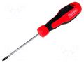 Screwdriver: standard; Phillips; PH0; 75mm GOLDTOOL TG-30