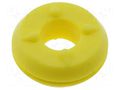 Grommet; Ømount.hole: 8mm; yellow; Panel thick: max.0.8mm; H: 4.1mm FIX&FASTEN TGM-11