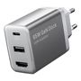 Vention FJAH0-EU USB(C+A)+HDMI GaN mains charger (60W/5W/4K@60Hz) (grey), Vention FJAH0-EU