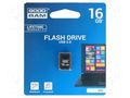 Pendrive; USB 2.0; 16GB; R: 20MB/s; W: 5MB/s; black GOODRAM UPI2-0160K0R11