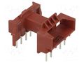 Coil former: with pins; plastic; THT; 2x6; Ultramid A3X2G7 WEISSER WE-3788