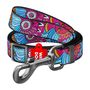 Waudog nylon dog leash, "Summer" pattern, 20 mm wide, length 152-183 cm, Waudog 5326