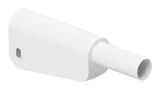 BANANA TEST CONN, PLUG, 19A, WHITE/CABLE 66.2018-29