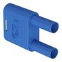BANANA TEST CONN, PLUG, 32A, BLUE, CABLE 66.4010-23