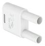 BANANA TEST CONN, PLUG, 32A, WHITE/CABLE 66.4010-29