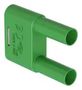 BANANA TEST CONN, PLUG, 32A, GREEN/CABLE 66.4012-25